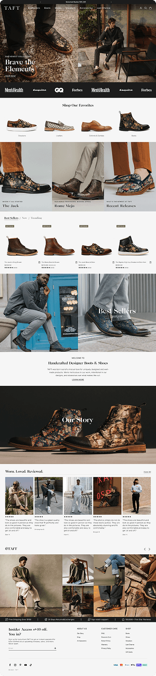 project new home page desktop