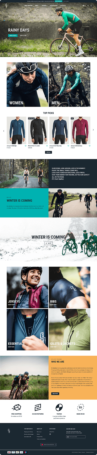 project landing page
